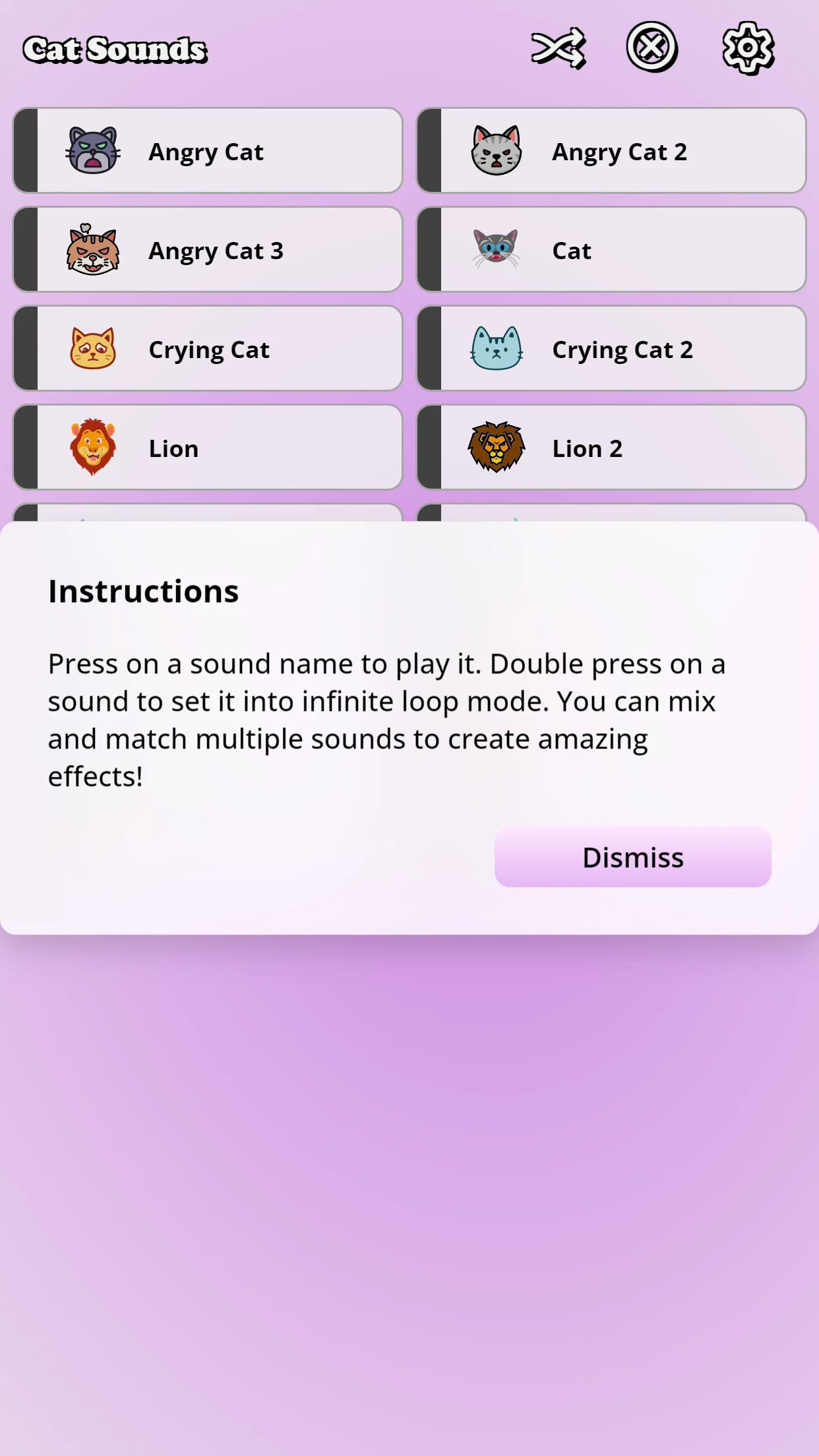 Cat Soundboard screenshot