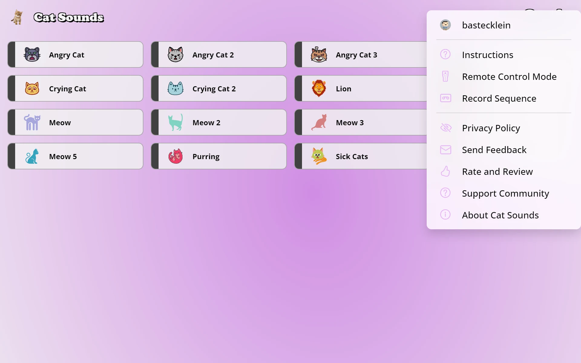 Cat Soundboard screenshot