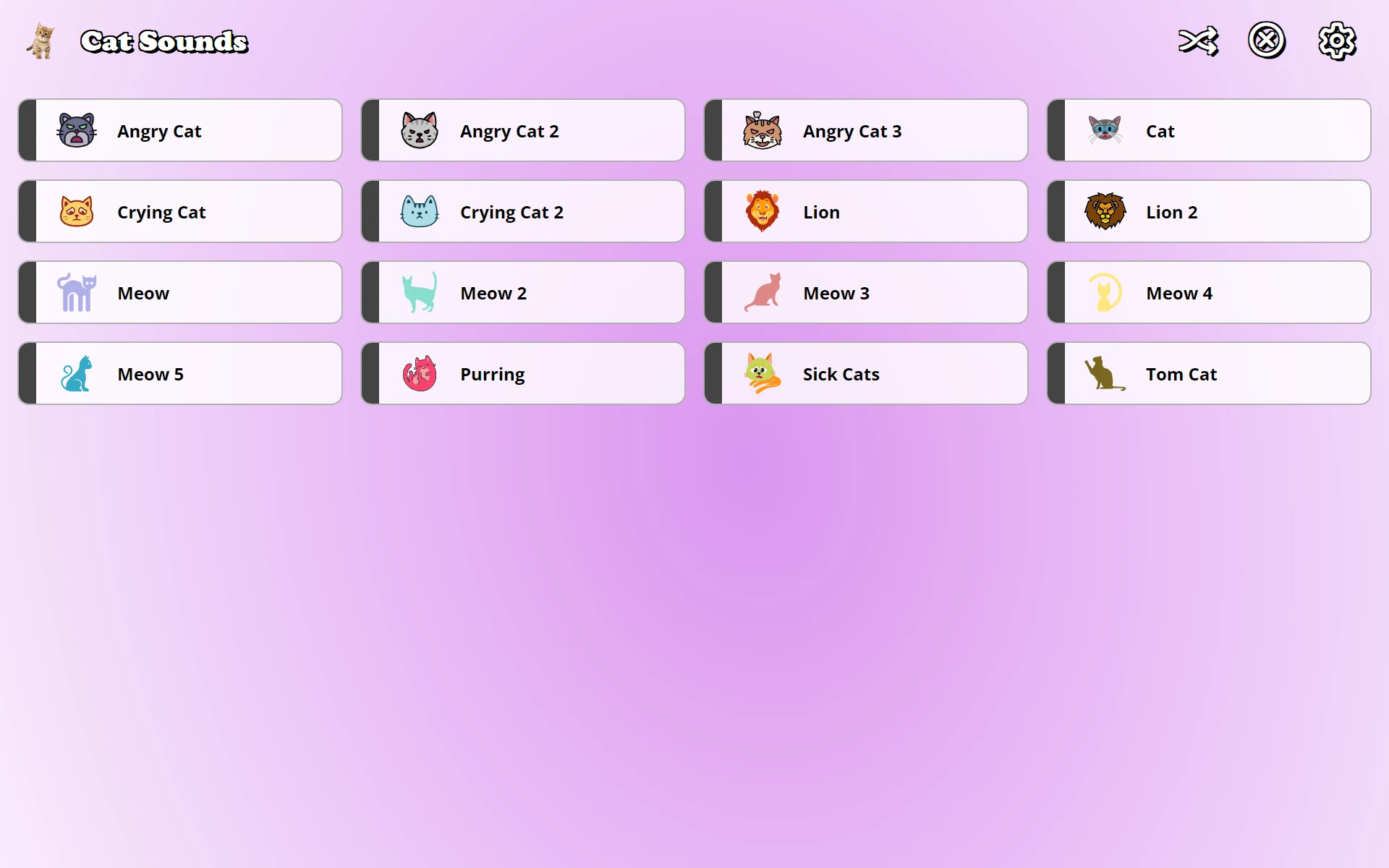 Cat Soundboard screenshot